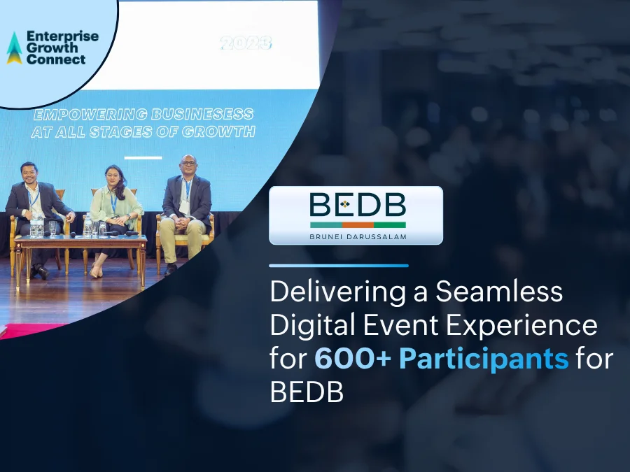 Delivering a seamless digital event experience for 600+ participants for BEDB
