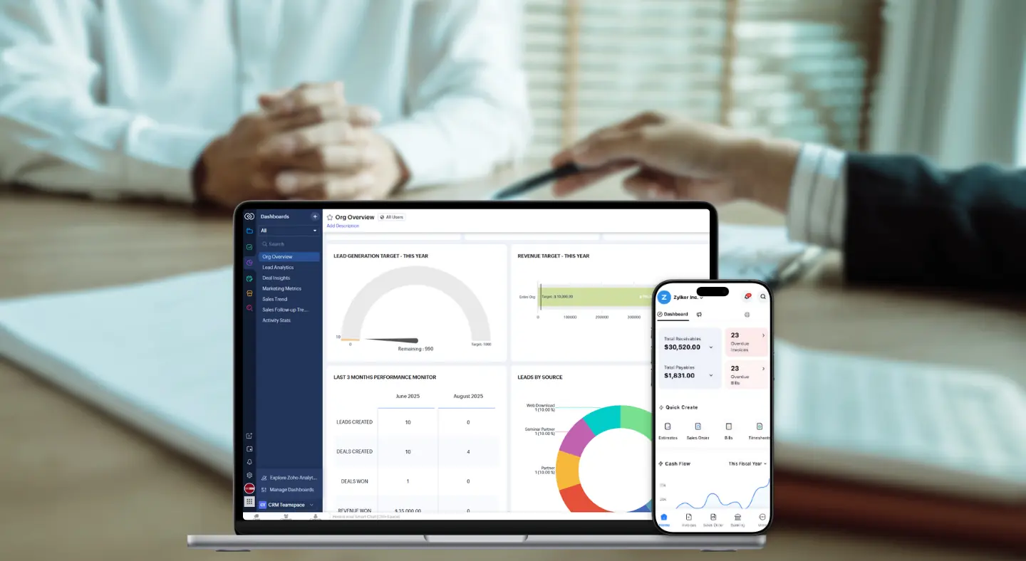 Zoho CRM & Zoho Books Implementation For Insurance Agency Services